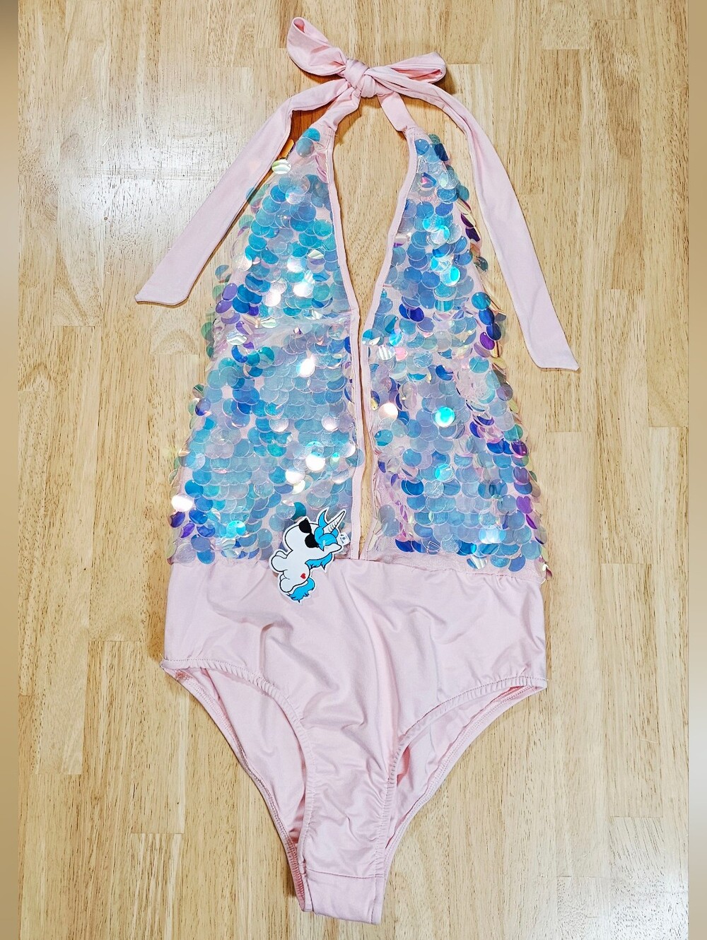 Sequin Halter Top Bodysuit